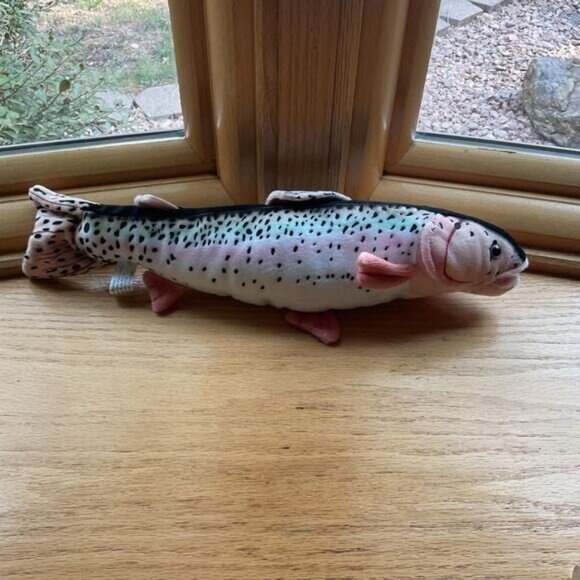 Cabin Critters Rainbow Trout Fish Plush Stuffed Animal - Picture 6 of 7